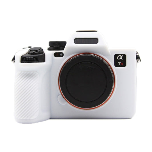 For Sony A7RV Mirrorless Camera Protective Silicone Case, Color: White by buy2fix