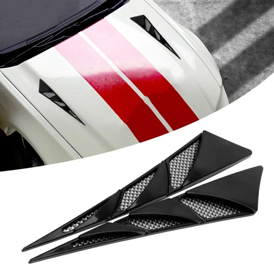 1pair Car Modified Side Air Vent Shark Gill Spoiler Fender(Black) - Decorative Sticker by buy2fix | Online Shopping UK | buy2fix