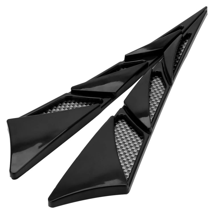 1pair Car Modified Side Air Vent Shark Gill Spoiler Fender(Black) - Decorative Sticker by buy2fix | Online Shopping UK | buy2fix