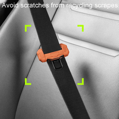 Large Car Seatbelt Buckle Protective Cover Anti Scratch Silicone Protector For Safety Belt Plugs(Green) by buy2fix