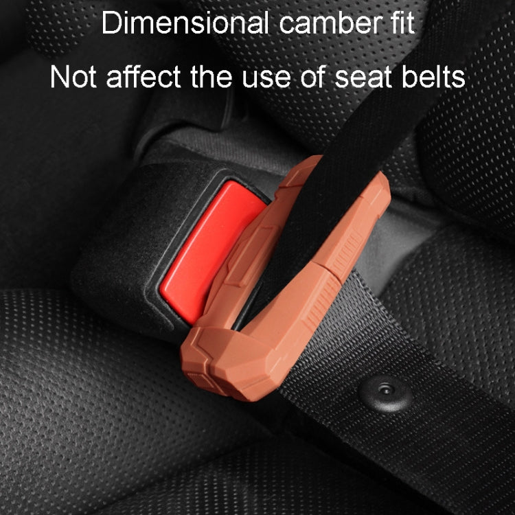 Large Car Seatbelt Buckle Protective Cover Anti Scratch Silicone Protector For Safety Belt Plugs(Black) by buy2fix