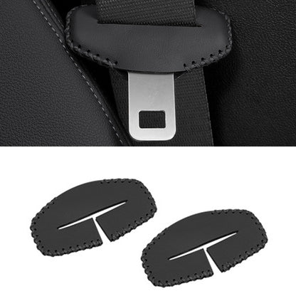 For BMW 1pair Seatbelt Insert Protector Bumper Belt Chuck Decoration(Black) by buy2fix