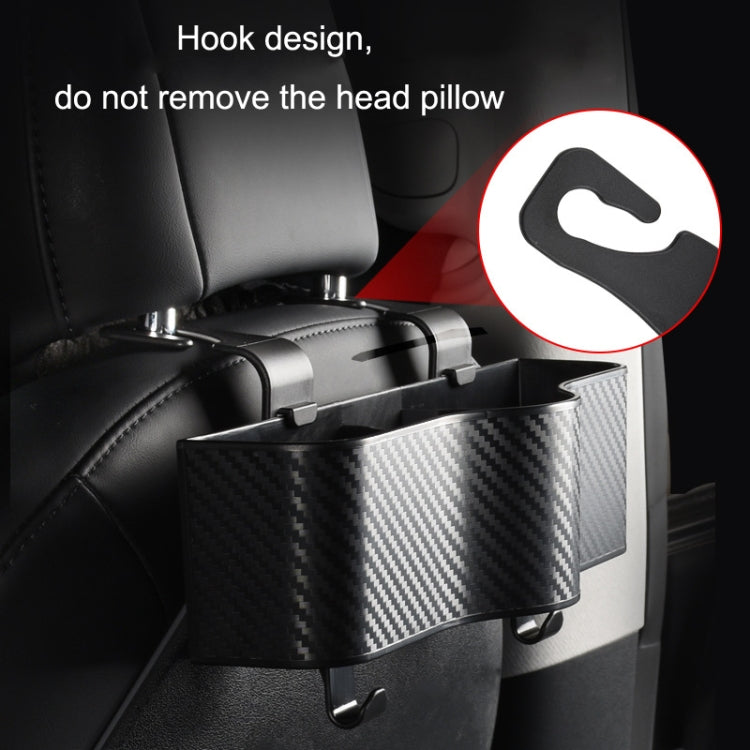 Car Seat Back Storage Box Rear Hanging Cup Holder(Black) by buy2fix