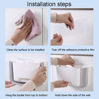 Foldable Car Bin Dual-Use Dustbin Organizer For Home And Car(White) by buy2fix