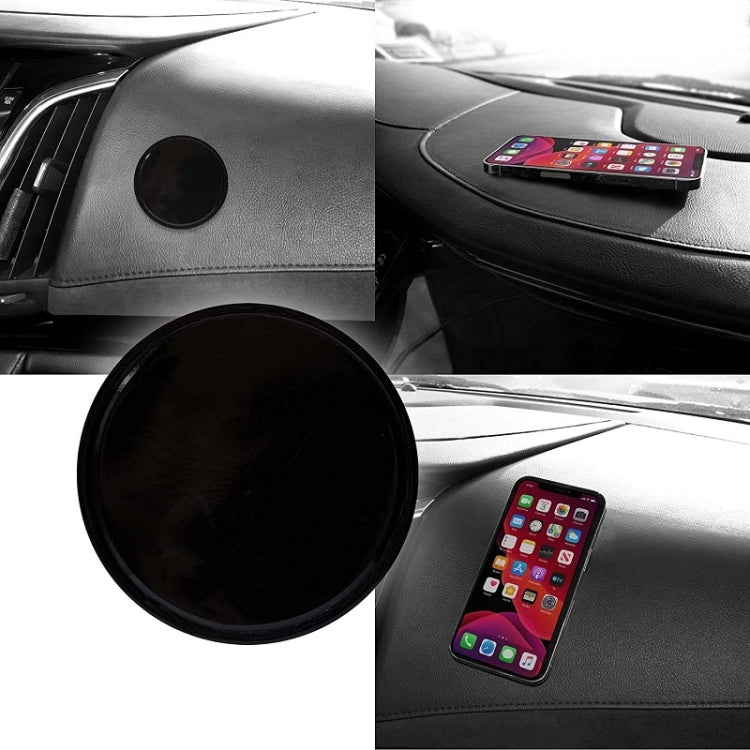 10pcs 8cm Vehicle Round Strong Sticky Non-slip PU Mat by buy2fix