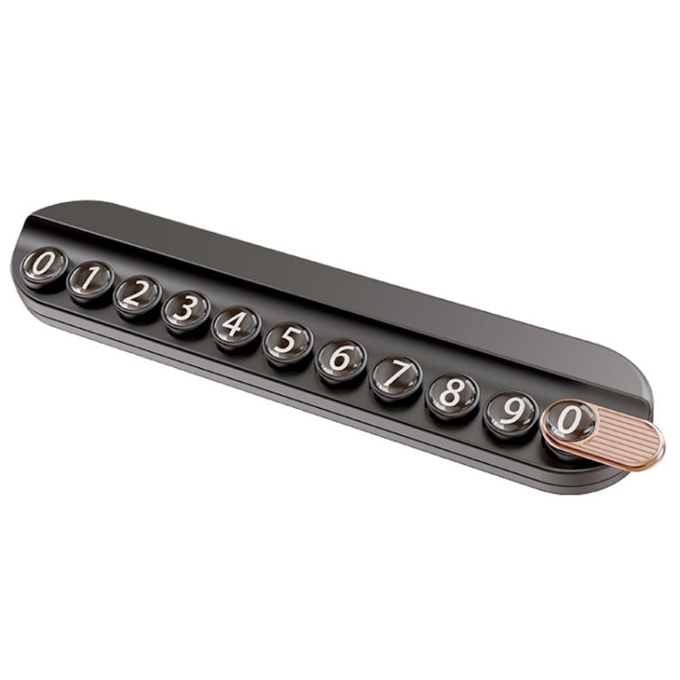 Car Temporary Parking Plate With Aroma Diffuser Moving Car Phone Number Plate Box Packing(Black) by buy2fix