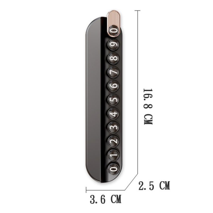 Car Temporary Parking Plate With Aroma Diffuser Moving Car Phone Number Plate Box Packing(Beige) by buy2fix