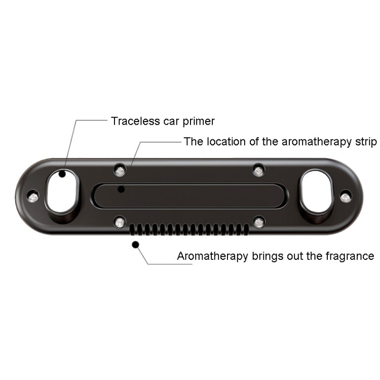 Car Temporary Parking Plate With Aroma Diffuser Moving Car Phone Number Plate Box Packing(Black) by buy2fix