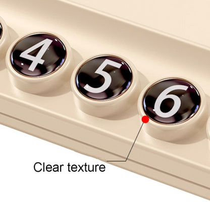 Car Temporary Parking Plate With Aroma Diffuser Moving Car Phone Number Plate Box Packing(Black) by buy2fix