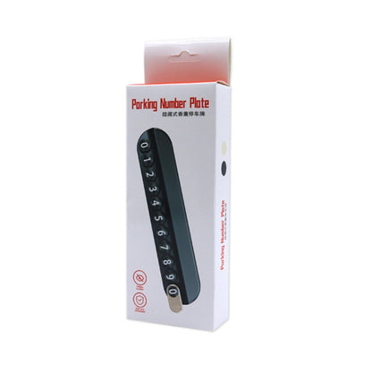 Car Temporary Parking Plate With Aroma Diffuser Moving Car Phone Number Plate Box Packing(Beige) by buy2fix