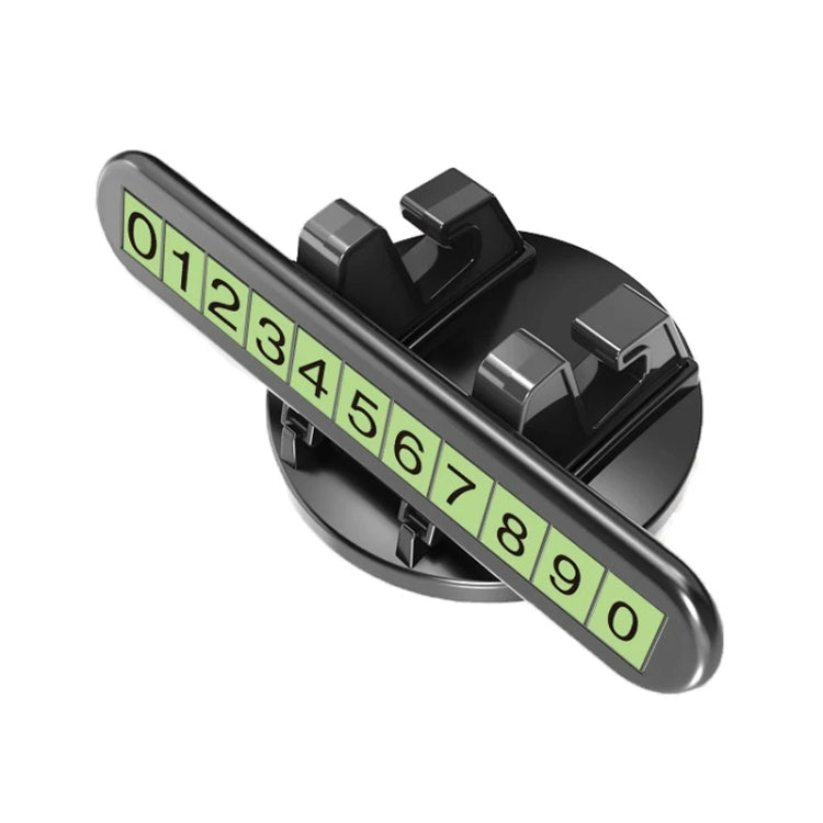 Car Dashboard Automotive Cell Phone Holder Temporary Parking Sign 2 In 1(Black) by buy2fix