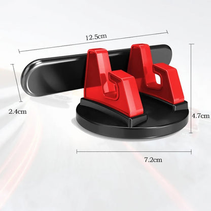 Car Dashboard Automotive Cell Phone Holder Temporary Parking Sign 2 In 1(Red) by buy2fix