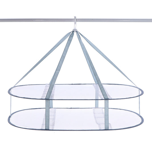 Foldable Drying Clothes Net Hanging Sweater Drying Rack, Spec: 61 x 76cm 2 Layers - Storage Bags by buy2fix | Online Shopping UK | buy2fix
