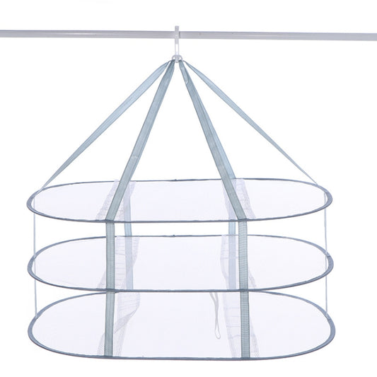 Foldable Drying Clothes Net Hanging Sweater Drying Rack, Spec: 61 x 76cm 3 Layers - Storage Bags by buy2fix | Online Shopping UK | buy2fix