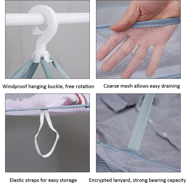 Foldable Drying Clothes Net Hanging Sweater Drying Rack, Spec: 61 x 76cm 2 Layers by buy2fix