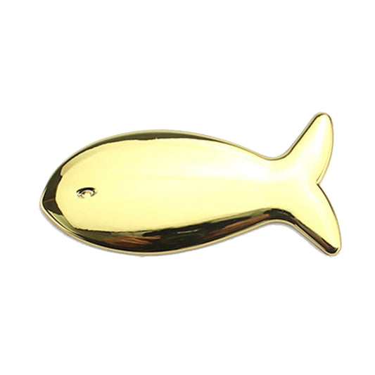 Fish-Shaped Car Metal Stickers Car Body Tail Marker Decorative Decals(Gold) - Decorative Sticker by buy2fix | Online Shopping UK | buy2fix