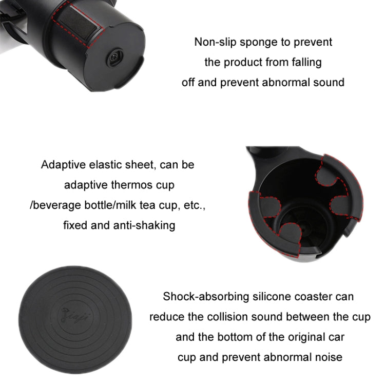 Car Centre Navigation Mobile Phone Holder 360 Rotating Water Cup Holder, Size: Small by buy2fix