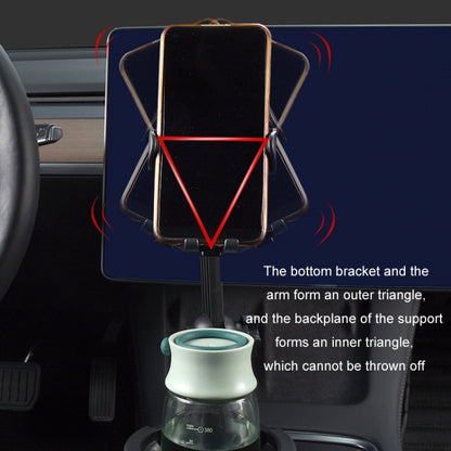 Car Centre Navigation Mobile Phone Holder 360 Rotating Water Cup Holder, Size: Small by buy2fix