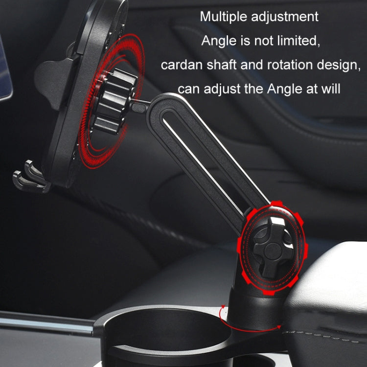 Car Centre Navigation Mobile Phone Holder 360 Rotating Water Cup Holder, Size: Small by buy2fix