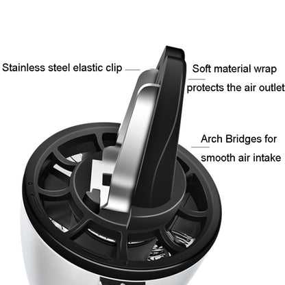 Car Fragrance Super Engine Car Air Conditioning Aroma Diffuser Outlet Ornament, Model: Gray Titanium Blue Light by buy2fix