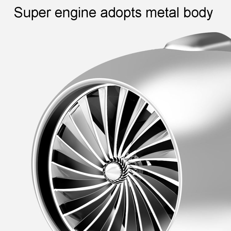 Car Fragrance Super Engine Car Air Conditioning Aroma Diffuser Outlet Ornament, Model: Gray Titanium Blue Light by buy2fix