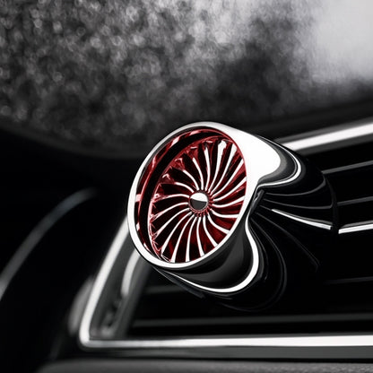 Car Fragrance Super Engine Car Air Conditioning Aroma Diffuser Outlet Ornament, Model: Bright Silver Blue Light by buy2fix