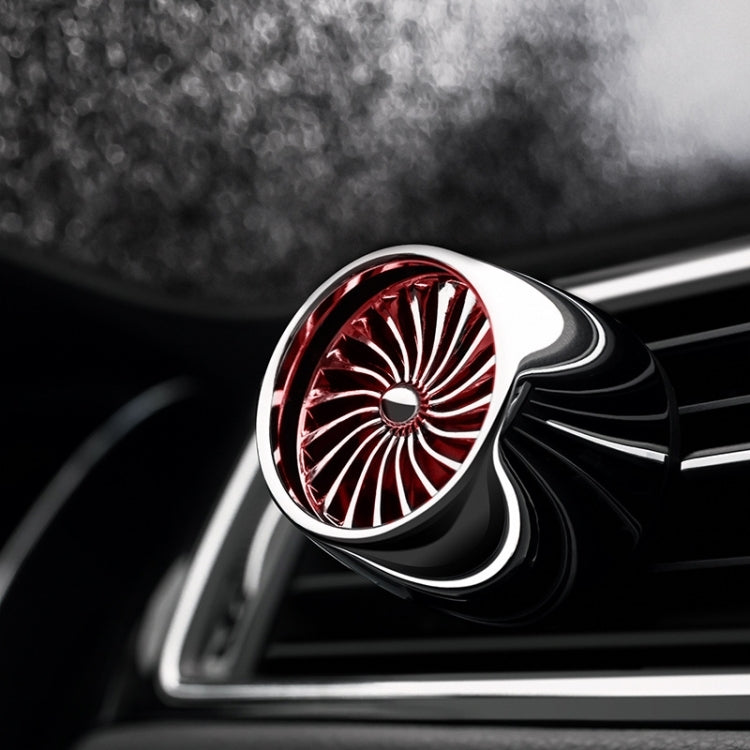 Car Fragrance Super Engine Car Air Conditioning Aroma Diffuser Outlet Ornament, Model: Gray Titanium Blue Light by buy2fix