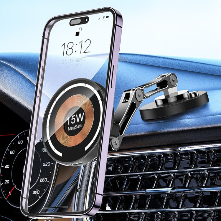 Magsafe Magnetic Mobile Phone Navigation Rotating Bracket, Model: With Wireless Charging by buy2fix