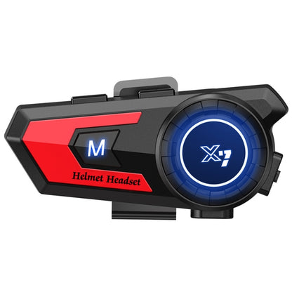 X7 Motorcycle Helmet Bluetooth Headset Riding Navigation Listening Song Soft Hard Wheat(Red) - Motorcycle Walkie Talkie by buy2fix | Online Shopping UK | buy2fix