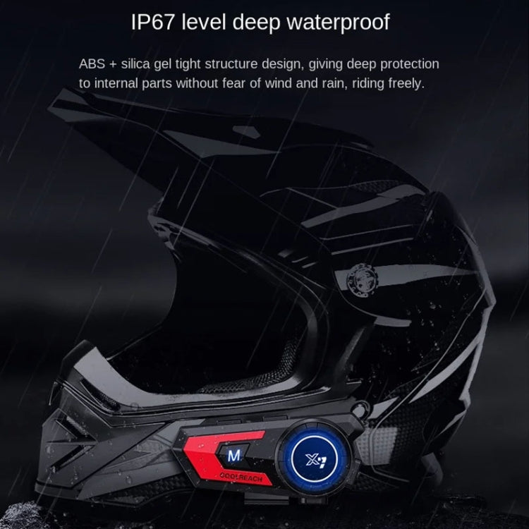 X7 Motorcycle Helmet Bluetooth Headset Riding Navigation Listening Song Soft Hard Wheat(Red) - Motorcycle Walkie Talkie by buy2fix | Online Shopping UK | buy2fix
