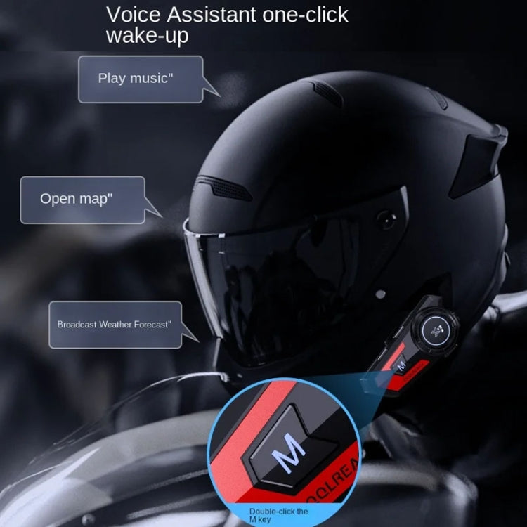X7 Motorcycle Helmet Bluetooth Headset Riding Navigation Listening Song Soft Hard Wheat(Red) - Motorcycle Walkie Talkie by buy2fix | Online Shopping UK | buy2fix
