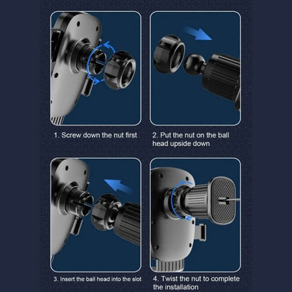 Car Air Outlet Rotating Spiral Hook Tail Clip Mobile Phone Holder(G03) by buy2fix