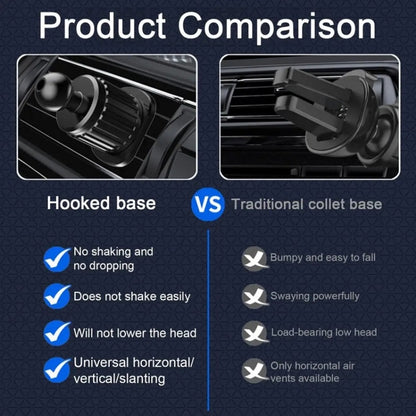 Car Air Outlet Rotating Spiral Hook Tail Clip Mobile Phone Holder(G03) by buy2fix