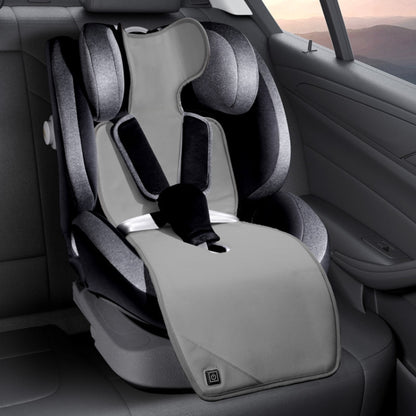 Car USB Heated Seat Cushion Winter Plush Child Seat Pad, Size: 90x32cm(Gray) by buy2fix