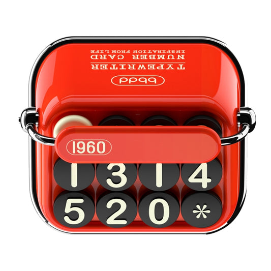 Bbdd Vintage Typewriter Temporary Parking License Plate Car Moving Phone Number Plaque(Red) - Parking Card by bbdd | Online Shopping UK | buy2fix