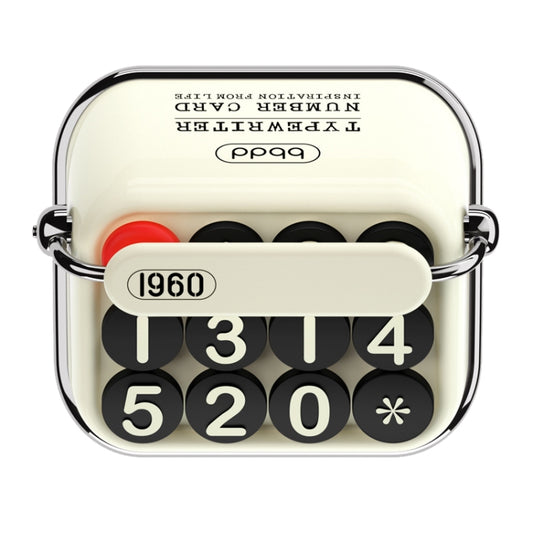 Bbdd Vintage Typewriter Temporary Parking License Plate Car Moving Phone Number Plaque(Beige) - Parking Card by bbdd | Online Shopping UK | buy2fix