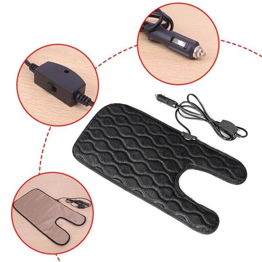 Children Single-Seat Car Winter Electric Heated Seat Cushion(Black) - Seat Accessories by buy2fix | Online Shopping UK | buy2fix