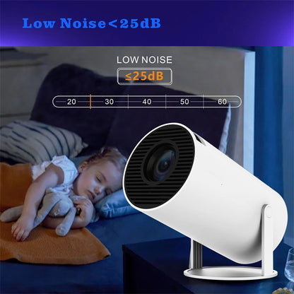 HY300 Smart Projector Android 11.0 System 120 Lumen Portable Projector US Plug - Mini Projector by buy2fix | Online Shopping UK | buy2fix