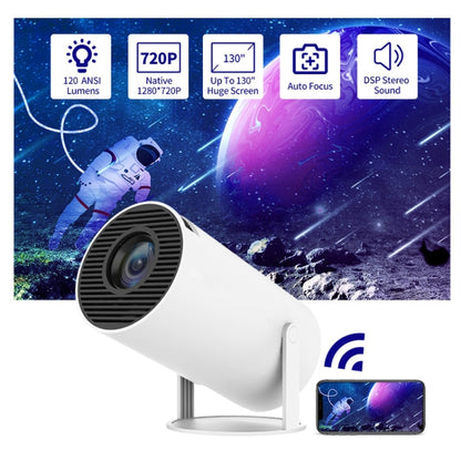 HY300 Smart Projector Android 11.0 System 120 Lumen Portable Projector US Plug - Mini Projector by buy2fix | Online Shopping UK | buy2fix