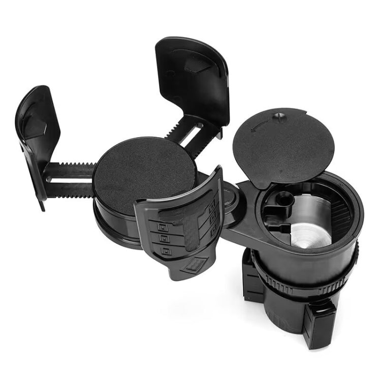 Carbon Fiber Multifunctional Car Modified Water Cup Holder Ashtray(Black) by buy2fix