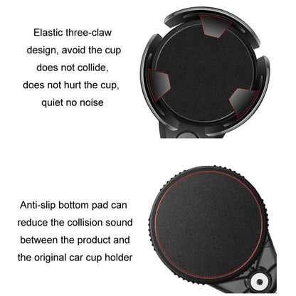 Carbon Fiber Multifunctional Car Modified Water Cup Holder Ashtray(Black) by buy2fix