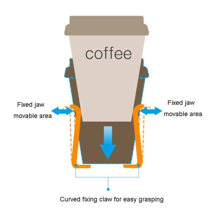 Car Air Vent Drink Holder Car Multifunctional Water Cup Racks(Black) by buy2fix