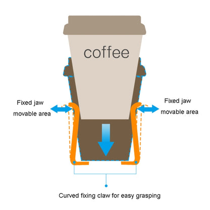 Car Air Vent Drink Holder Car Multifunctional Water Cup Racks(Black) by buy2fix