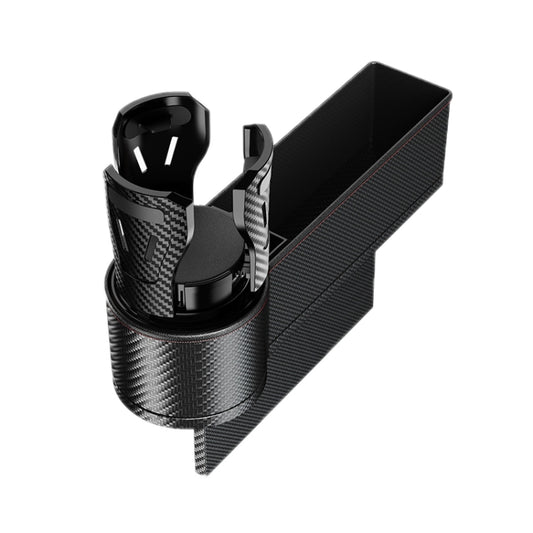 Car Seat Gap Storage Box Car Water Cup Holder Ashtray, Color: Left Carbon Fiber by buy2fix