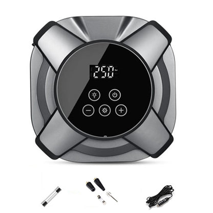 19 Cylinders Car Intelligent Digital Display Inflator Pump Portable Car Tire Pneumatic Engine(Silver) - Inflatable Pump by buy2fix | Online Shopping UK | buy2fix