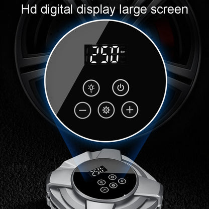 30 Cylinders Car Intelligent Digital Display Inflator Pump Portable Car Tire Pneumatic Engine(Silver) - Inflatable Pump by buy2fix | Online Shopping UK | buy2fix