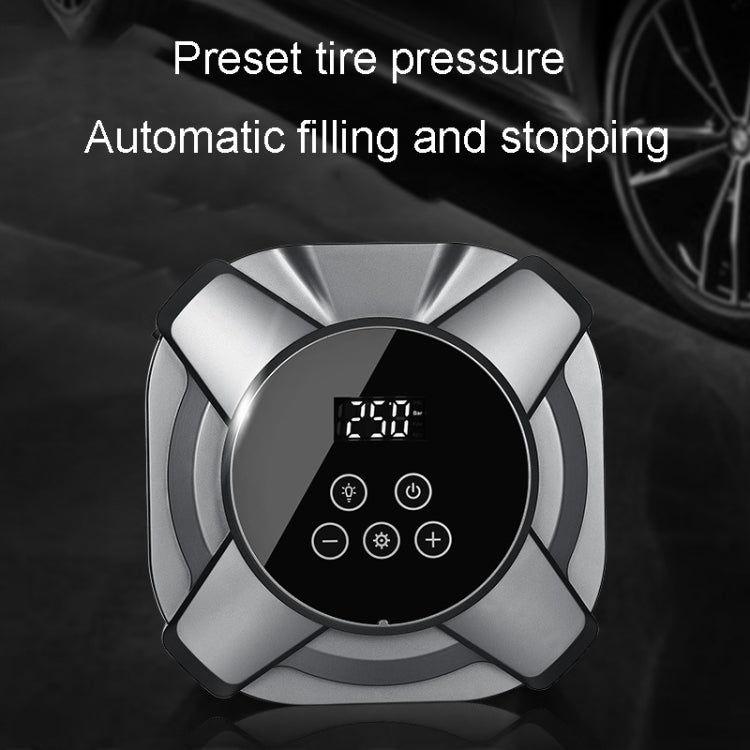 22 Cylinders Car Intelligent Digital Display Inflator Pump Portable Car Tire Pneumatic Engine(Black) - Inflatable Pump by buy2fix | Online Shopping UK | buy2fix