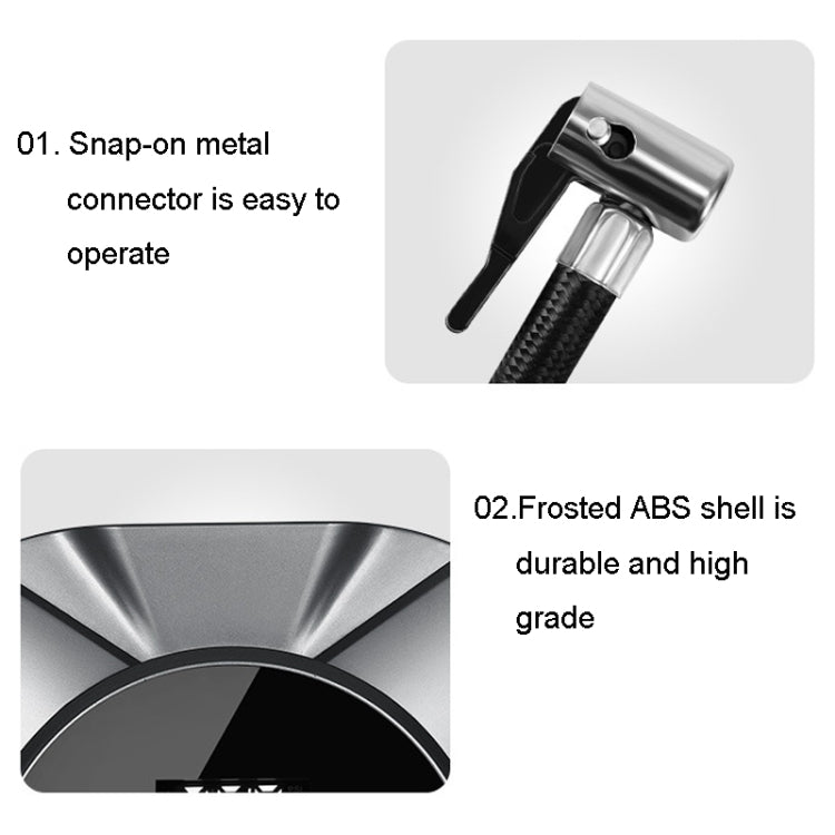 22 Cylinders Car Intelligent Digital Display Inflator Pump Portable Car Tire Pneumatic Engine(Silver) - Inflatable Pump by buy2fix | Online Shopping UK | buy2fix