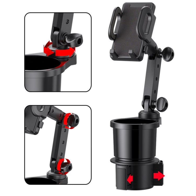 2 in 1 Car Mobile Phone Holder Multifunctional Water Cup Beverage Holder(SD-1055) by buy2fix