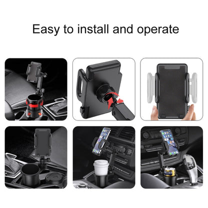 2 in 1 Car Mobile Phone Holder Multifunctional Water Cup Beverage Holder(SD-1055) by buy2fix
